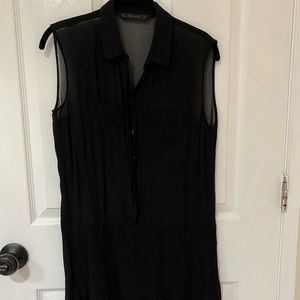 Zara Womens black chiffon romper